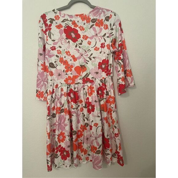 GSTQ Orange Floral Shift Dress NEW NWT - Picture 7 of 7